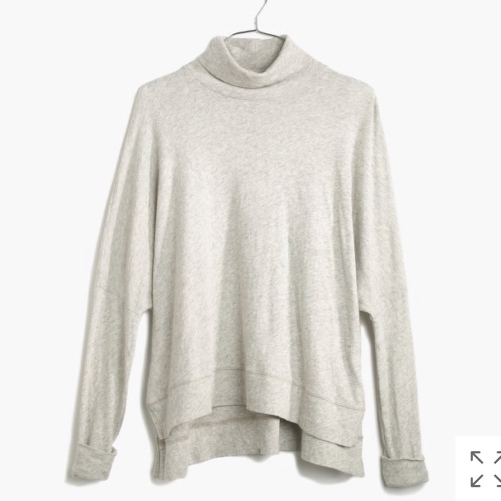 Madewell Studio turtleneck in Heather Cloud - Picture 2 of 16